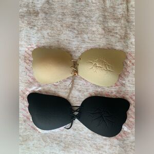 Backless Bra Push Up Lace Up gel Silicone sticky Bra Self Adhesive Bra